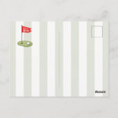 Golf Umzugsankündigung Postkarte (Rückseite)