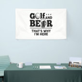 Golf und Bier Deshalb bin ich hier Banner (Messeveranstaltung)