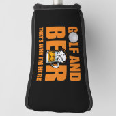 Golf und Bier deshalb bin ich hier Headcover (Rotieren 90)