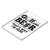 Golf und Bier Deshalb bin ich hier Notizblock (Linke Seite)