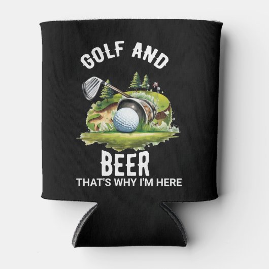 Golf und Bier Dosenkühler (Vorderseite)