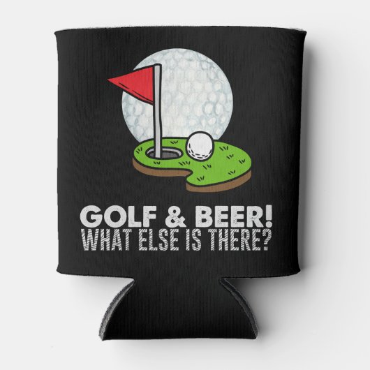 Golf und Bier Dosenkühler (Vorderseite)