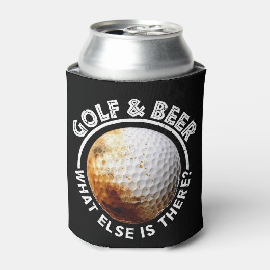 Golf und Bier für Golfer Dosenkühler (Kanne Vorderseite)