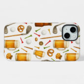Golf und Bier für Golfer  iPhone Hülle (Rückseite (Horizontal))