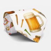 Golf und Bier für Golfer Krawatte (Gerollt)