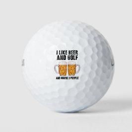 Golf und Bier Golfball