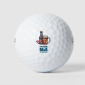 Golf und Bier Golfball (Vorderseite)