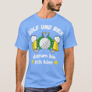 Golf und Bier Lustige Golfspieler Wellness-Center T-Shirt