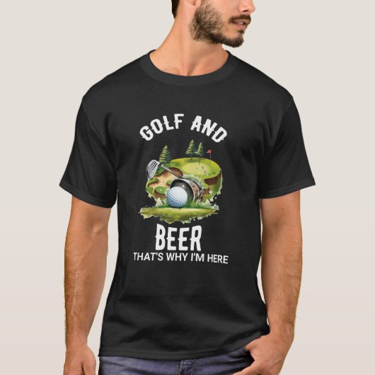 Golf und Bier T-Shirt (Vorderseite)