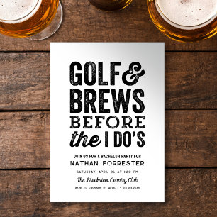 Golf und Bier vor dem Ich-tue-es-Einmalevent, einf Einladung
