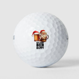 Golf und Bier zu Weihnachten Golfball