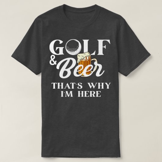Golf und Biere, deshalb hier Shirt Joke Vater Fun (Design vorne)