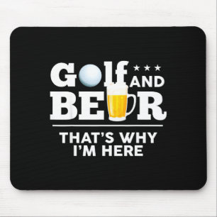 Golf und Bierwitz Vater Lustiger Vatertag Trinken Mousepad