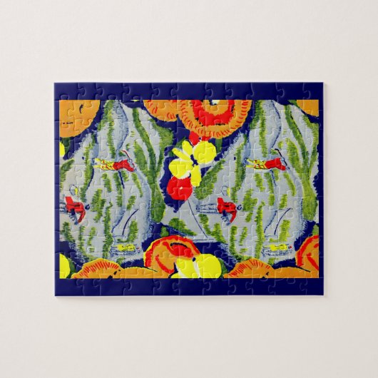 Golf und Blume Puzzle (Horizontal)