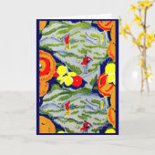 Golf und Blumen Karte (Gelbe Blume)