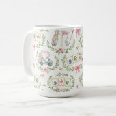 Golf- und Mahjong-Tasse Kaffeetasse (Vorderseite Links)