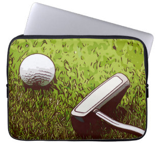 Golf und Putter Laptopschutzhülle