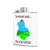 Golf und Ruhestand Flachmann (Links)