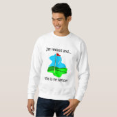 Golf und Ruhestand Sweatshirt (Vorne ganz)