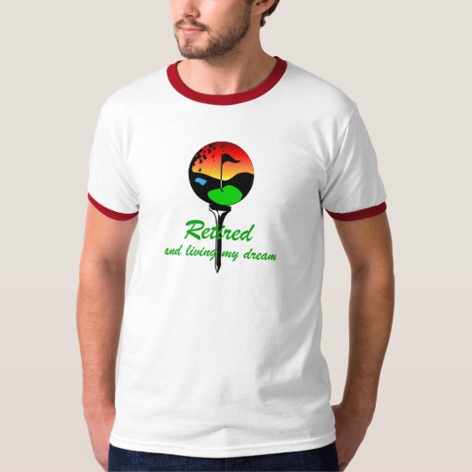Golf und Ruhestand T-Shirt (Vorderseite)