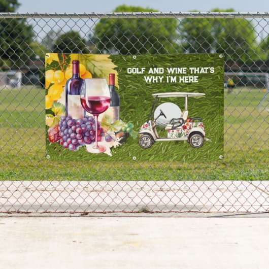 Golf UND WEIN, deshalb bin ich hier Banner (Insitu)