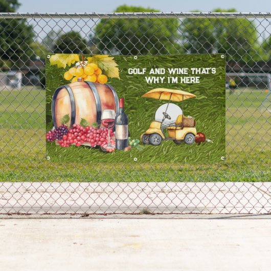 Golf UND WEIN, deshalb bin ich hier Banner (Insitu)