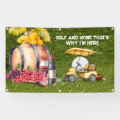 Golf UND WEIN, deshalb bin ich hier Banner (Horizontal)