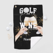 Golf und Wein für Golfer Golfhandtuch (Insitu)