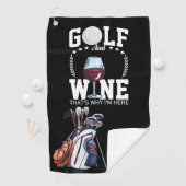Golf und Wein für Golfer Golfhandtuch (Insitu)