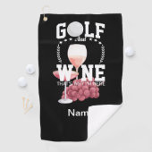 Golf und Wein für Golfer Golfhandtuch (Insitu)