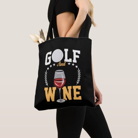 Golf und Wein für Golfer Tasche (Von Nahem)
