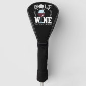 Golf und Wein für Golfspieler Golf Headcover (Vorderseite)