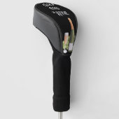 Golf und Wein für Golfspieler Golf Headcover (angewinkelt)
