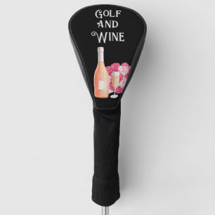 Golf und Wein für Golfspieler Headcover