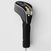 Golf und Wein für Golfspieler Headcover (angewinkelt)