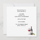 Golf- und Weinparkplatz Party für Golfer Save The Date (Rückseite)