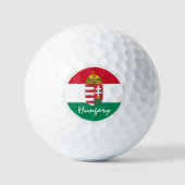 Golf Ungarn & Ungarische Flagge / Golf Ball (Vorderseite)