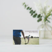 Golf-Unterricht, Golf Club, Golfer, Golf-Coach Visitenkarte (Stehend Vorderseite)