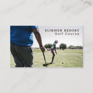 Golf-Unterricht, Golf Club, Golfer, Golf-Coach Visitenkarte