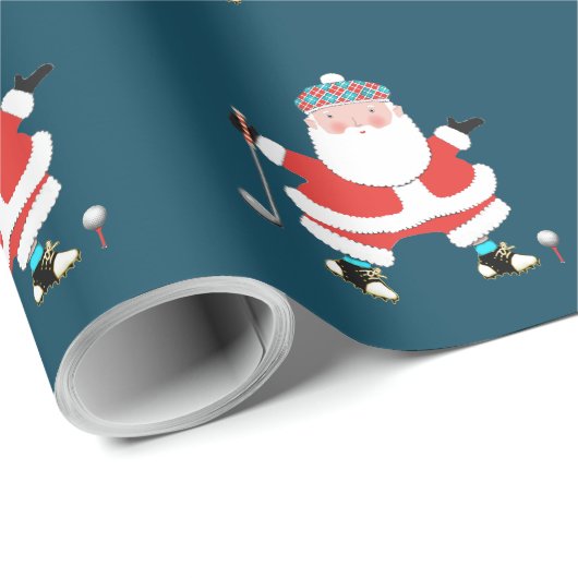 Golf Urlaubsgeschenk Geschenkpapier (Rolleneckpunkt)