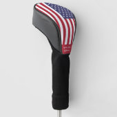 Golf USA & American Flag / Golf Clubs Covers Headcover (angewinkelt)