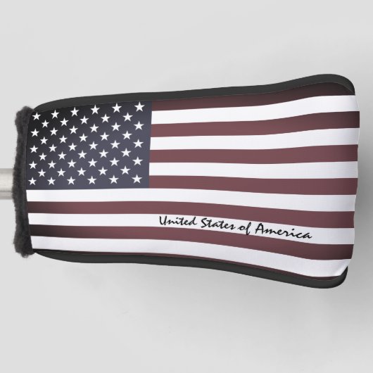Golf USA & American Flag /Staaten Golf Clubs Cover Golf Headcover (Vorderseite)