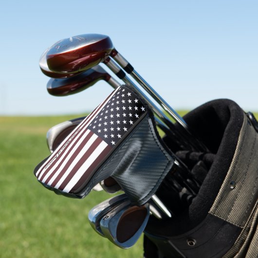 Golf USA & American Flag /Staaten Golf Clubs Cover Golf Headcover (In Situ)