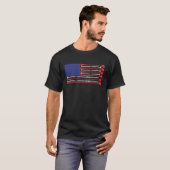Golf USA Flag patriotischer Golfclub für Damen in  T-Shirt (Vorne ganz)