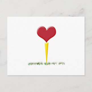 Golf Valentine Feiertagspostkarte