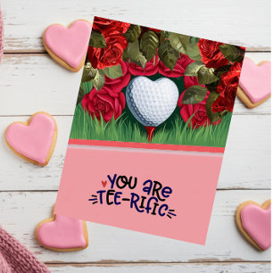 Golf Valentine's Day Card - T-Shirt Ihre Liebe hoc Feiertagspostkarte