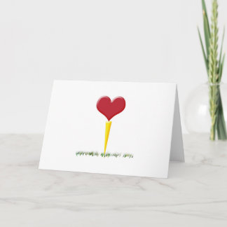 Golf-Valentinsgruß Feiertagskarte