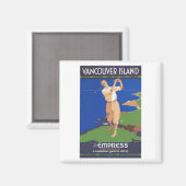 Golf Vancouver Island Kanada Magnet (Vorderseite/Rückseite)