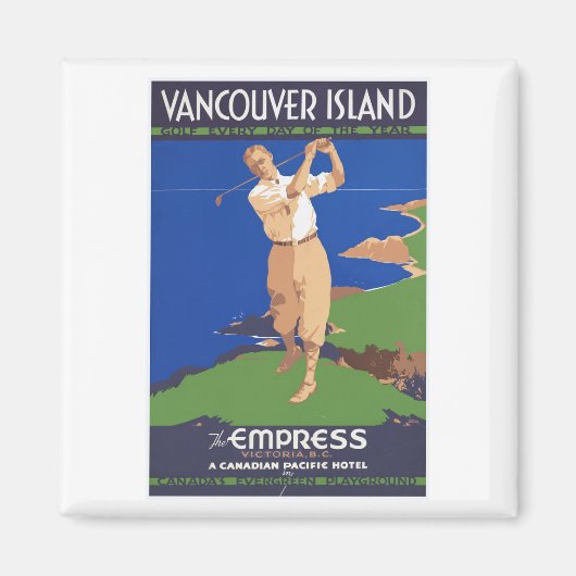 Golf Vancouver Island Kanada Magnet (Vorne)