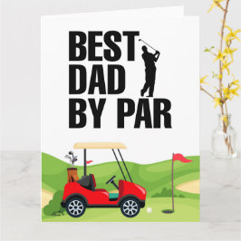 Golf Vater Bester Vater Par für Papa Vatertag Karte